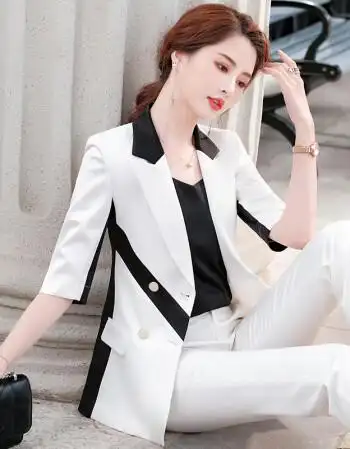 商务正装新款上班族时尚职业女装套装两件套单件小西装颜色请留言s