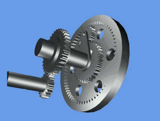 份关于连杆运动,螺杆传动,摇杆,齿轮啮合以及一些设备的工作原理动图