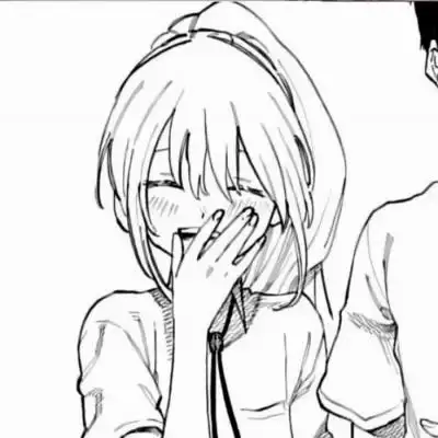 简约黑白情头漫画 高清一左一右的漫画黑白简约情头图片_情侣头像_美