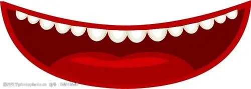 关键词:在卡通风格的嘴免费下载 漫画 牙齿 身体的一部分 口 红色的
