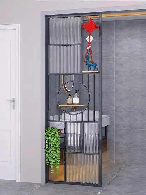 入户玄关客厅卫生间屏风隔断装饰设计效果图
