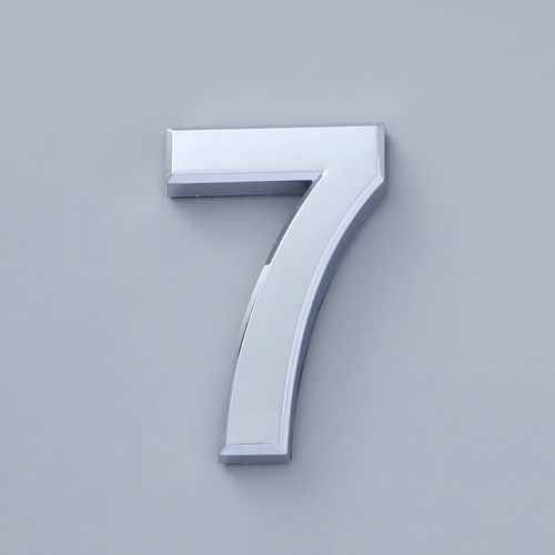 门牌 酒店宾馆包厢abs电镀门号牌房间楼层号码牌立体数字贴牌 数 7