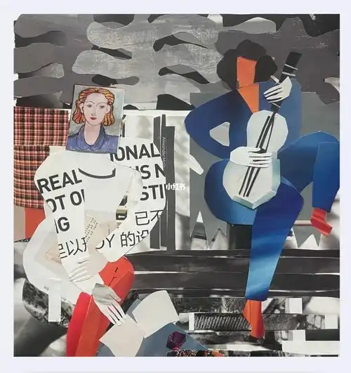 杂志拼贴马蒂斯