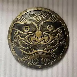 仿中国古代盾牌兵器 博物馆酒吧餐馆密室布景摆件抖音古装片 盾牌
