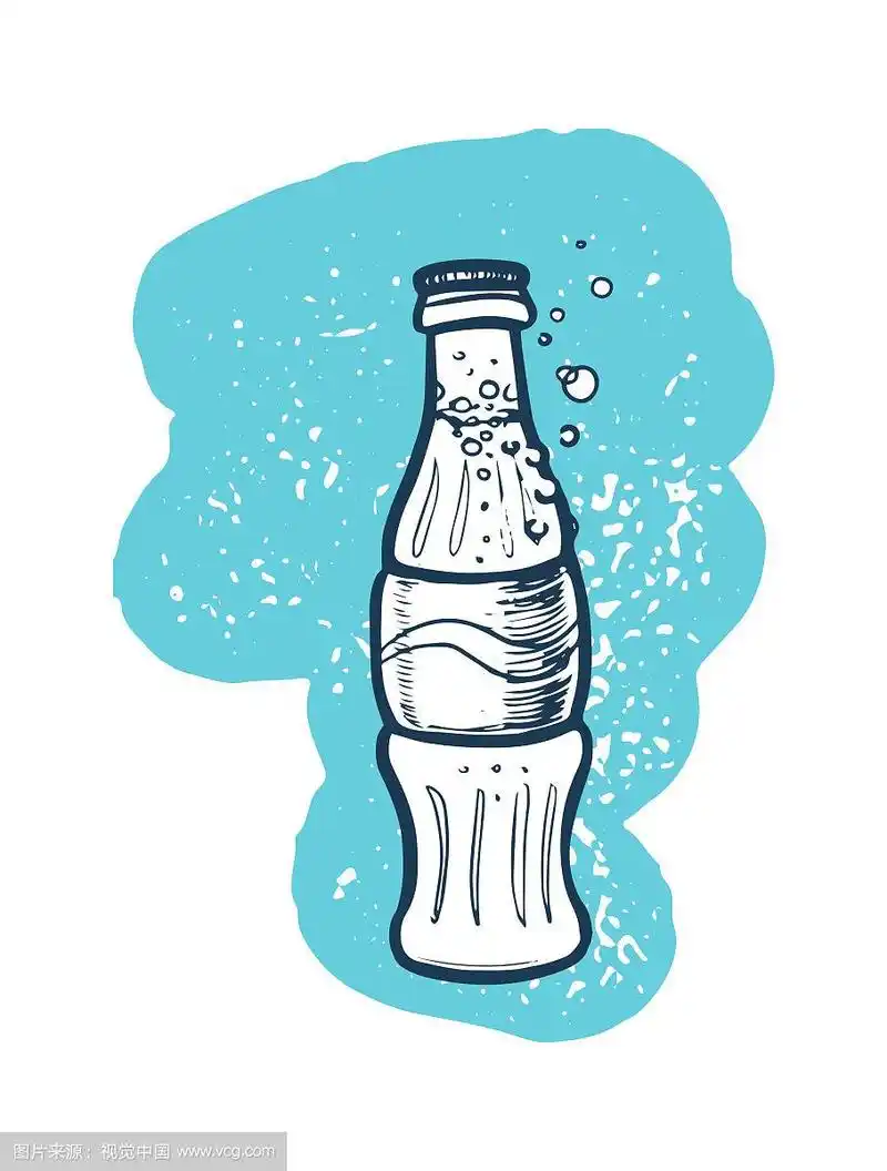 汽水瓶手绘图标