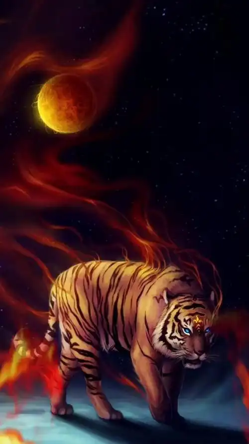 猛虎动态壁纸_高清竖屏视频下载-火萤壁纸