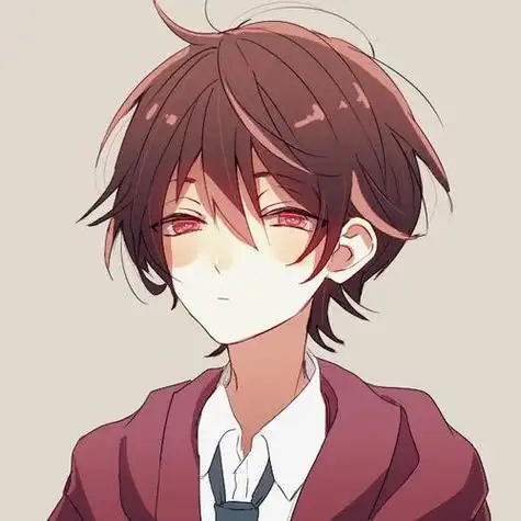 帅气小哥哥二次元动漫男生头像一个人有好脾气是因为他爱你