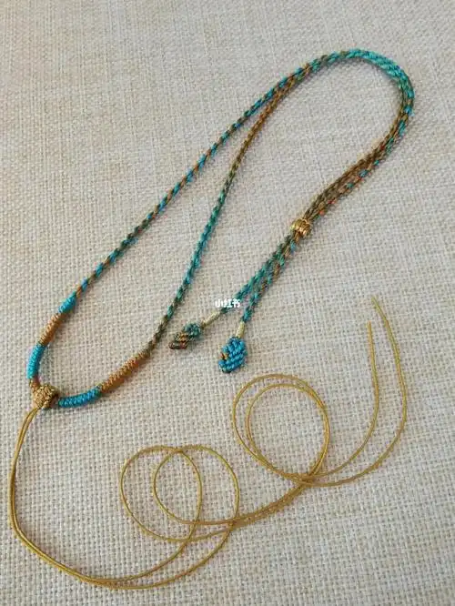 纯手工项链绳渐变色吊坠绳玉石挂绳