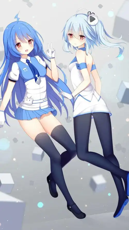 22娘&33娘 哔哩哔哩——bilibili_手机壁纸_动漫卡通手机壁纸_我要