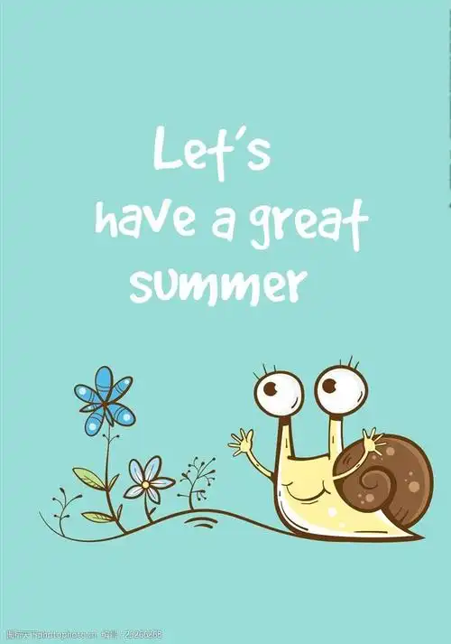 卡通蜗牛矢量图下载