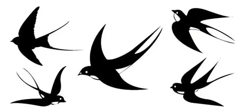 简笔画只小燕子的画法