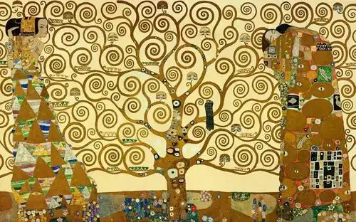 7,古斯塔夫·克里姆特壁画《生命之树》(the tree of life