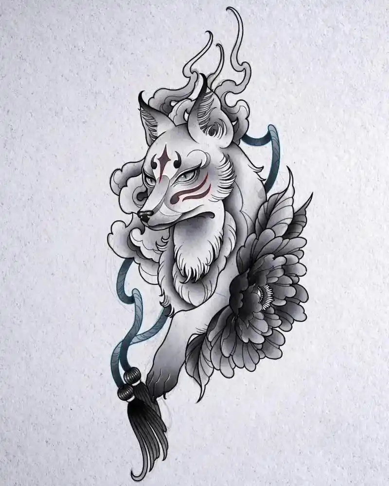 狐狸纹身图案分享 - 抖音