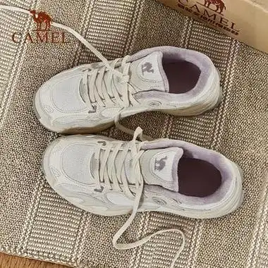 骆驼牌骆驼慢跑鞋漫游女鞋缓震运动鞋徒步登山鞋加绒复古老爹鞋休闲鞋