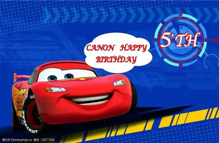 赛车闪电麦昆矢量图模板源文件宣