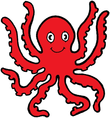 animated octopus clipart