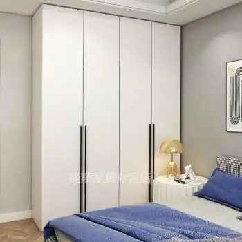 定制三开门衣柜推拉门现代简约大衣柜收纳家用卧室三四五六门平开门