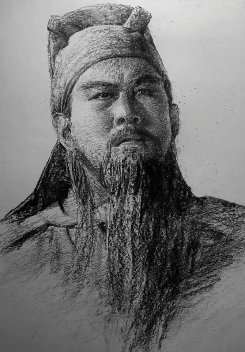 三国英雄榜之五虎上将#三国演义 #五虎上将 #关羽#素描 @ - 抖音