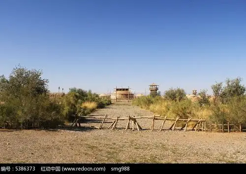甘肃阳关仿古代兵营高清图片下载_红动中国