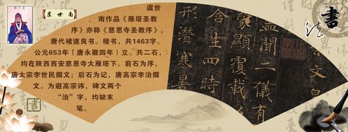 711海报印制展板写真喷绘贴纸249古代书法家虞世南简介作品展示