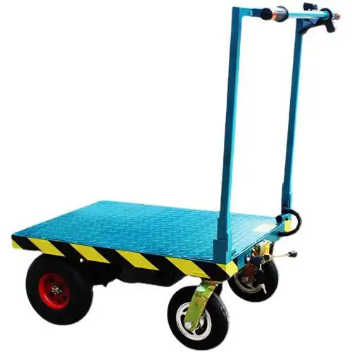 小型折叠瓷砖电动手推车便携电瓶搬运车工地上平板手推车