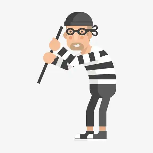矢量盗贼犯人免抠素材免费下载_觅元素51yuansu.com