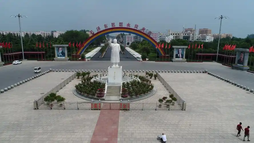 河南漯河航拍全国文明村南街村