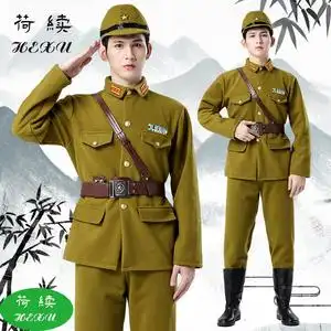 荷续毛呢日本军官大佐军装鬼子进村年会喜剧小品舞台表演出服装
