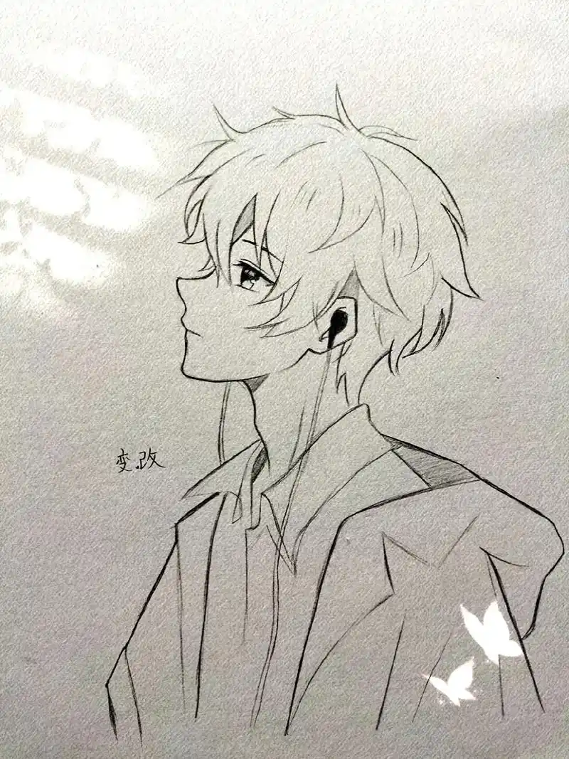 四年级画动漫人物男生 - 抖音