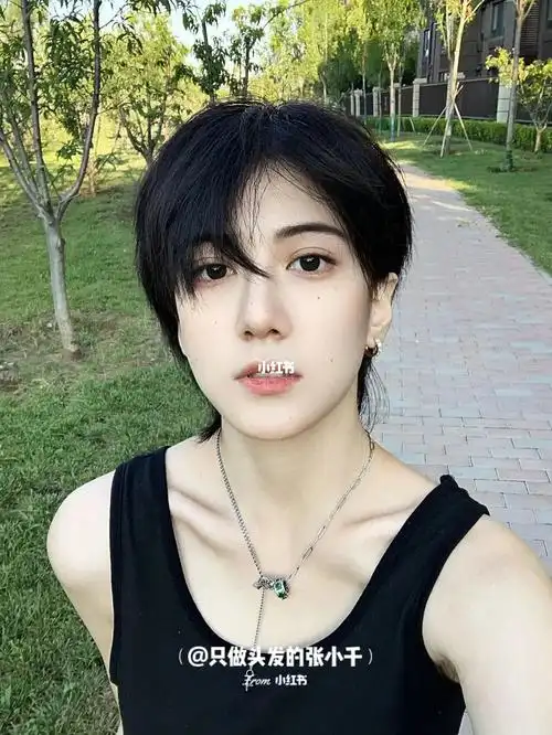 超a短发发型~免打理动漫感超短发9315短发控可以冲的发型,中性