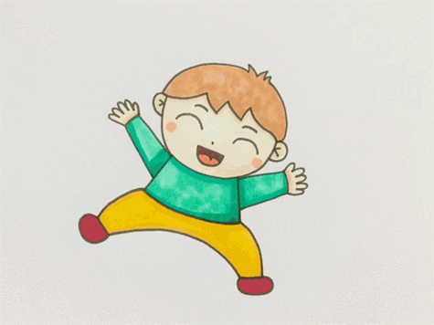 铅笔画男子孩子简笔画