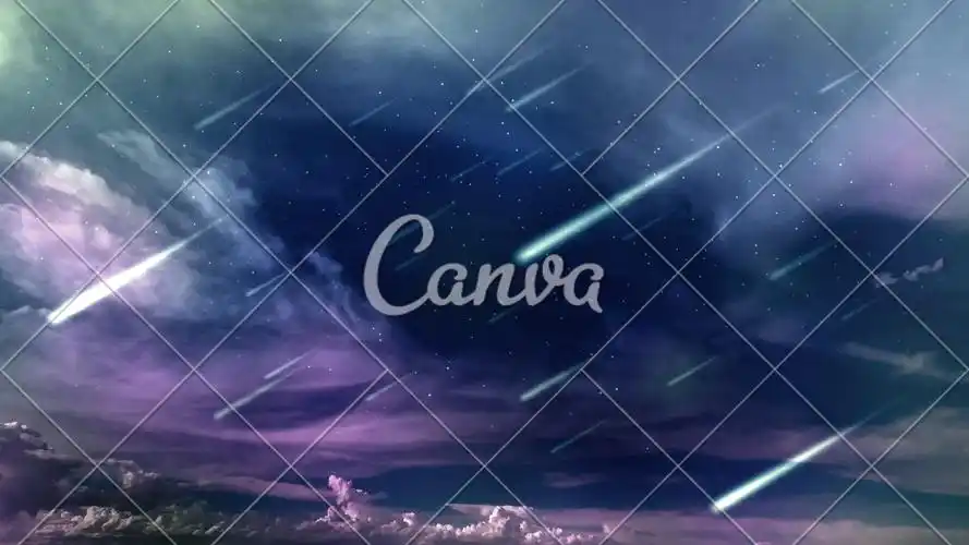 星座天空蓝色太空紫色流星银河系紫罗兰星云夜晚高清图片 - canva可画