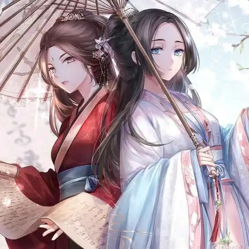 动漫人物 壁纸 闺蜜