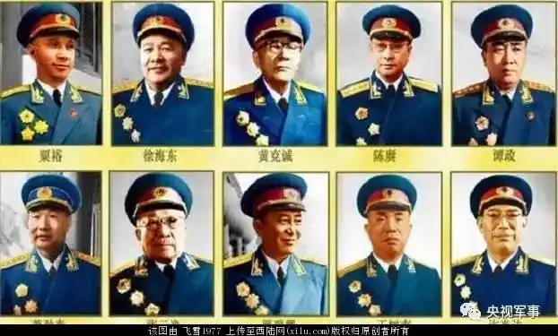 十大元帅分别是哪些人?