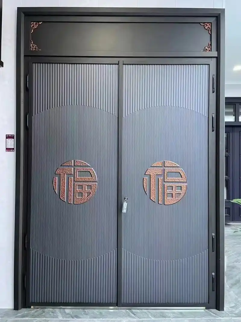 别墅大门 #铸铝大门图片 #别墅大门效果图 #入户门 #浙 - 抖音