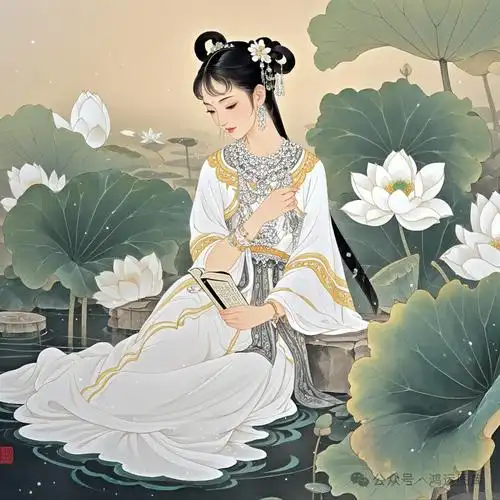 水墨古风美女头像