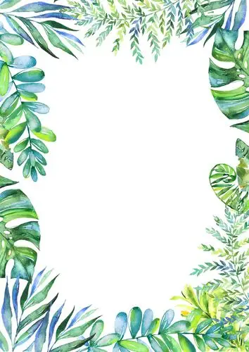 唯美手绘信纸背景边框素材图片