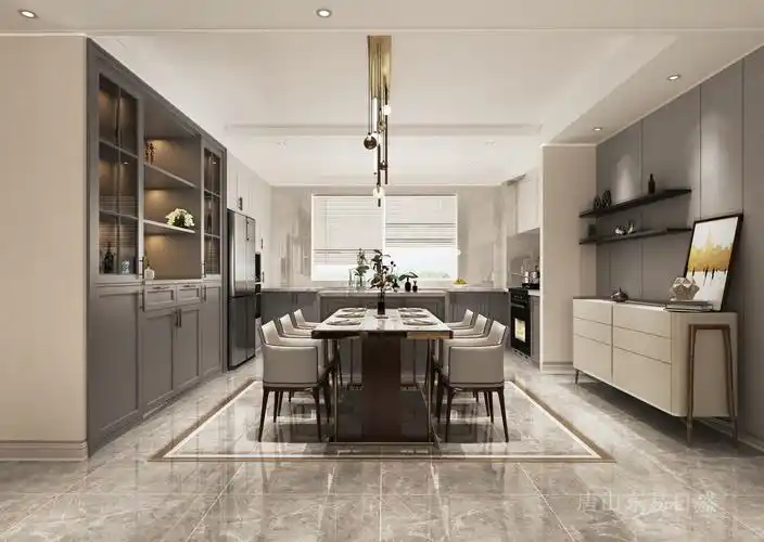 唐山东易日盛180平唐城壹零壹现代轻奢风格装修效果图