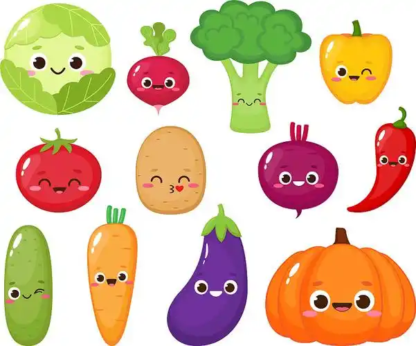 可爱卡通蔬菜集图片