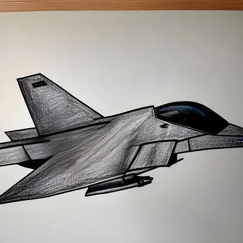 歼20隐形战斗机简笔画