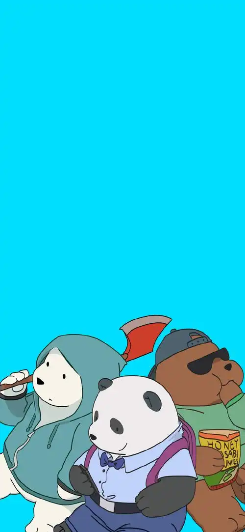 咱们裸熊壁纸##二次元新鲜事