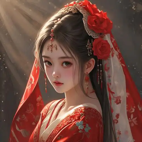 中式婚礼二次元新娘女孩头像👰‍♀️💍