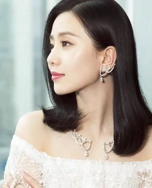 明星美图:图一刘诗诗中长发造型,精致五官,迷人身材!