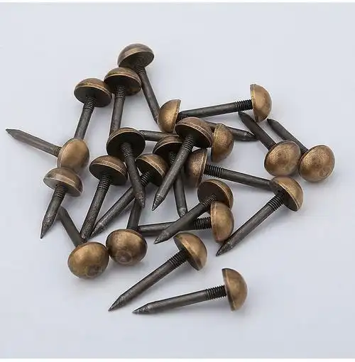 中式仿古纯铜泡钉古建大门装饰门钉炮钉圆头钉子大头鼓钉沙发图钉厂家