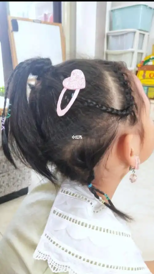 幼儿园短发女宝也可以扎的马尾辫