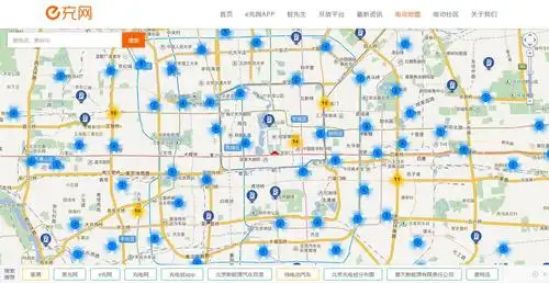 e充网的充电桩网点分布