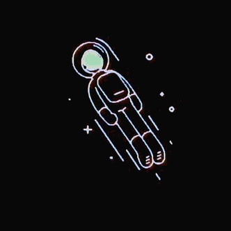 网红息屏显示——太空人