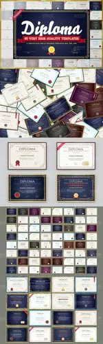 55个精美证书模板矢量素材