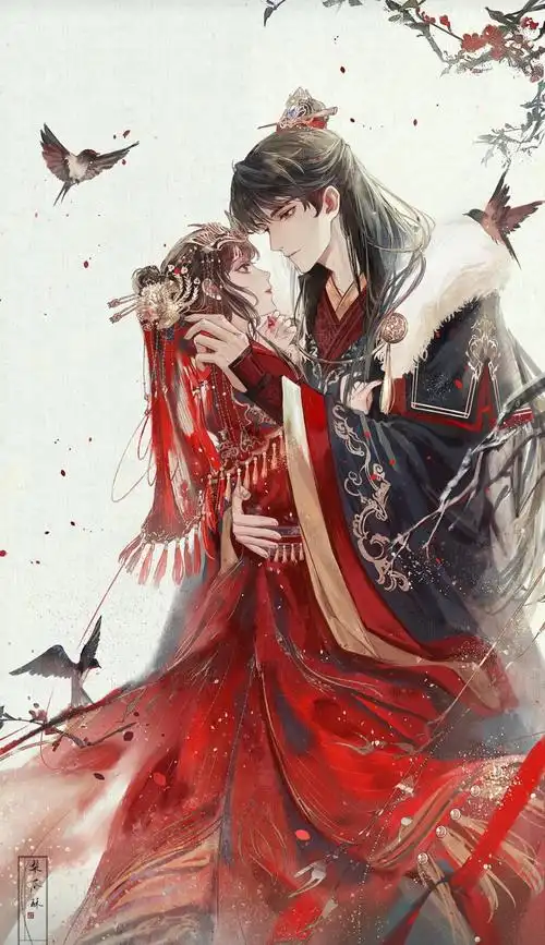 【古风双人插画】千金纵买相如赋,脉脉此情谁诉.