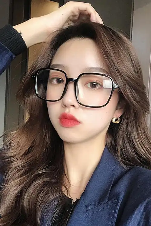 韩版复古方形黑色超轻眼镜女网红ins大脸显瘦素颜神器眼镜框